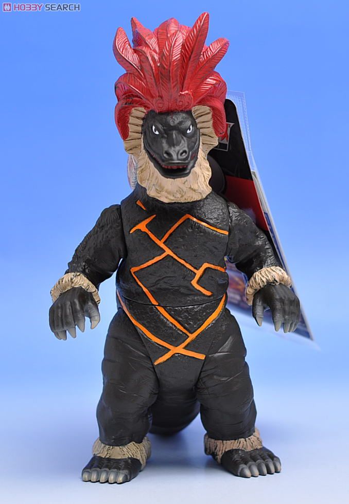 Ultra Monster Series - Ultraman No.08 Geronimon (matte brown, red feathers) 7” by Bandai
