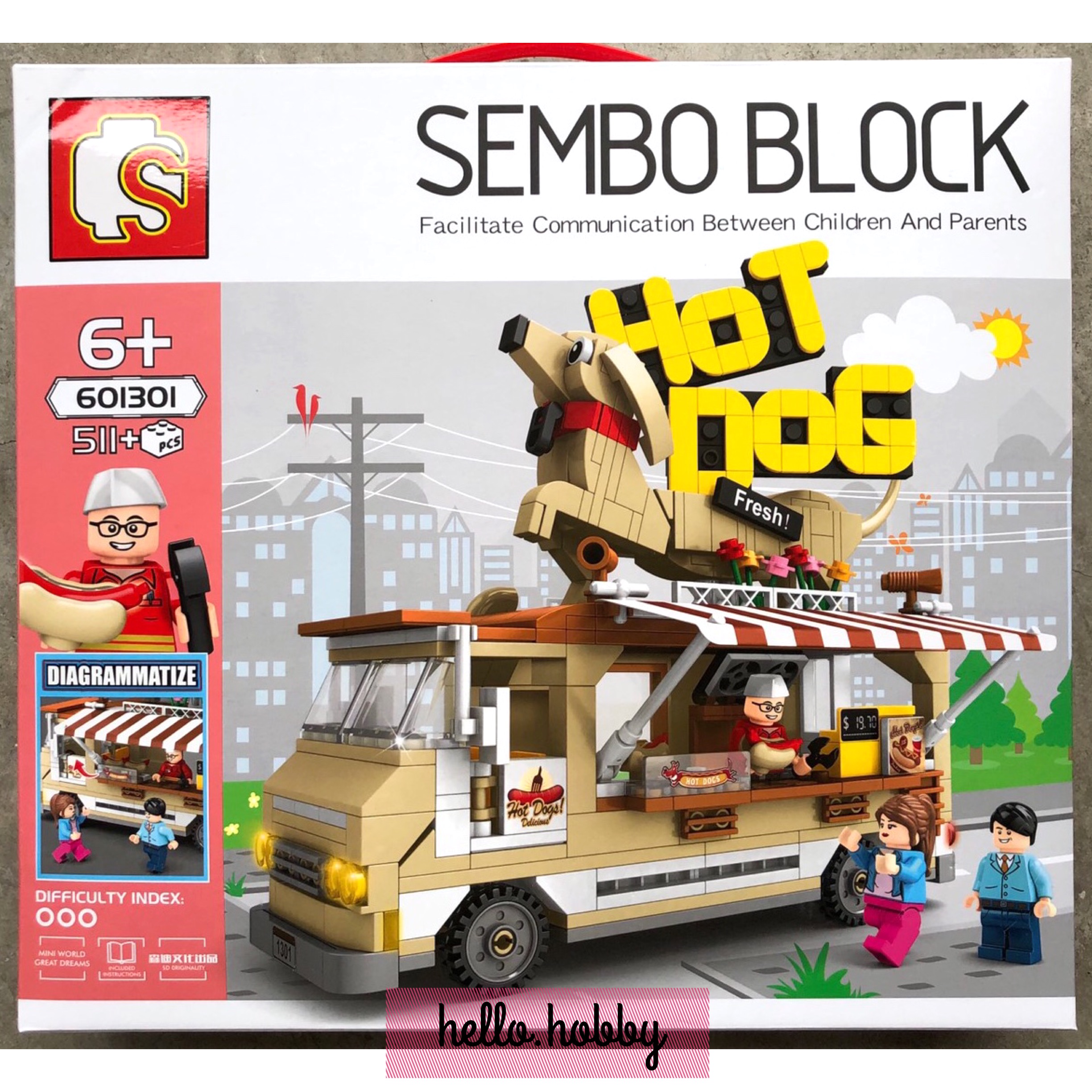 Sembo Block 601301 Hot Dog Shop