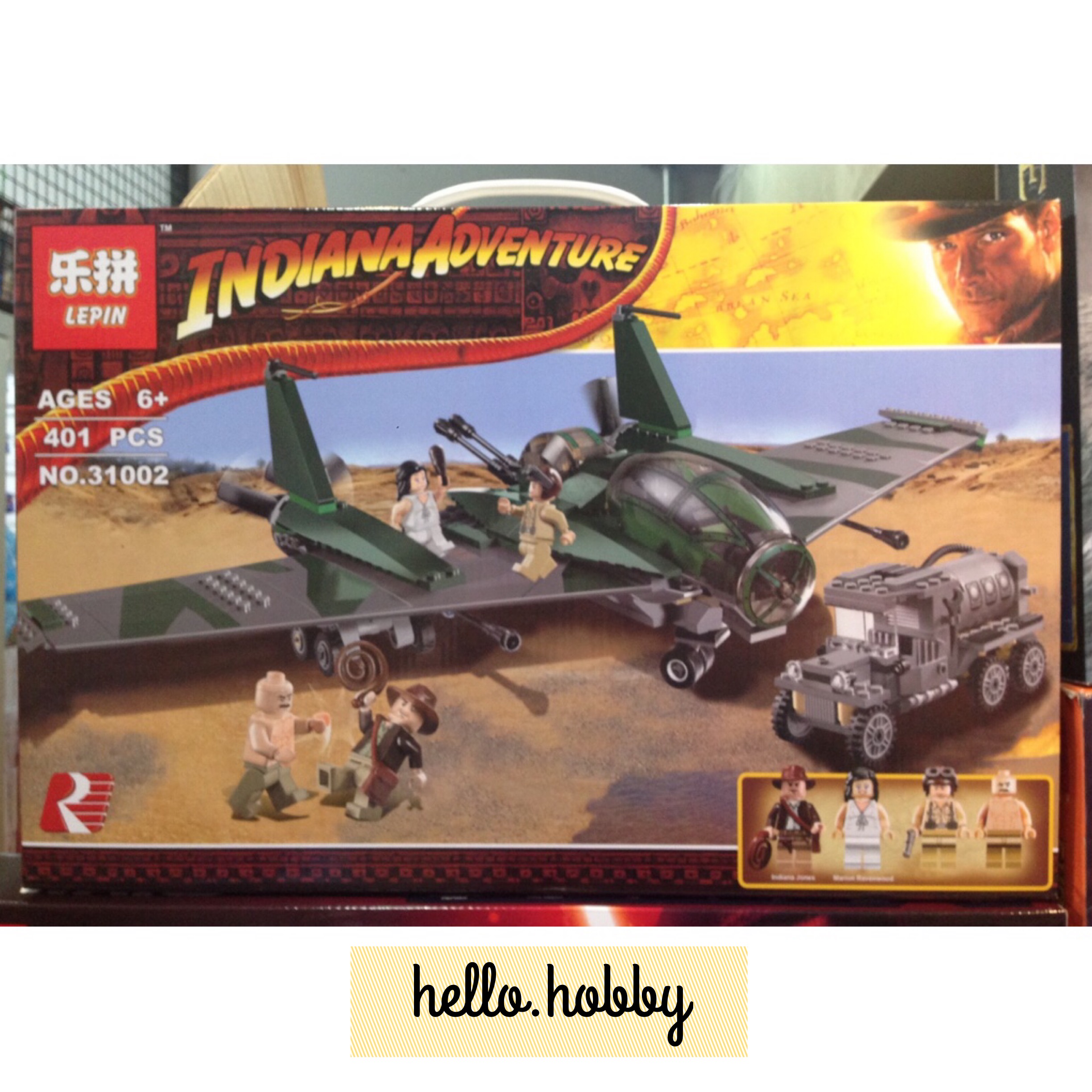 Lepin 31002 Indiana Adventure Fight On The Flying Wing 401pcs