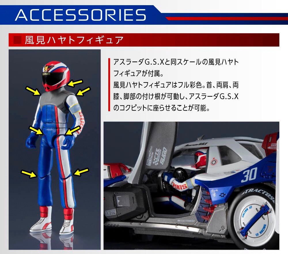 PRE-ORDER : Variable Action Hi-SPEC United GPX Cyber Formula Super Asurada G.S.X