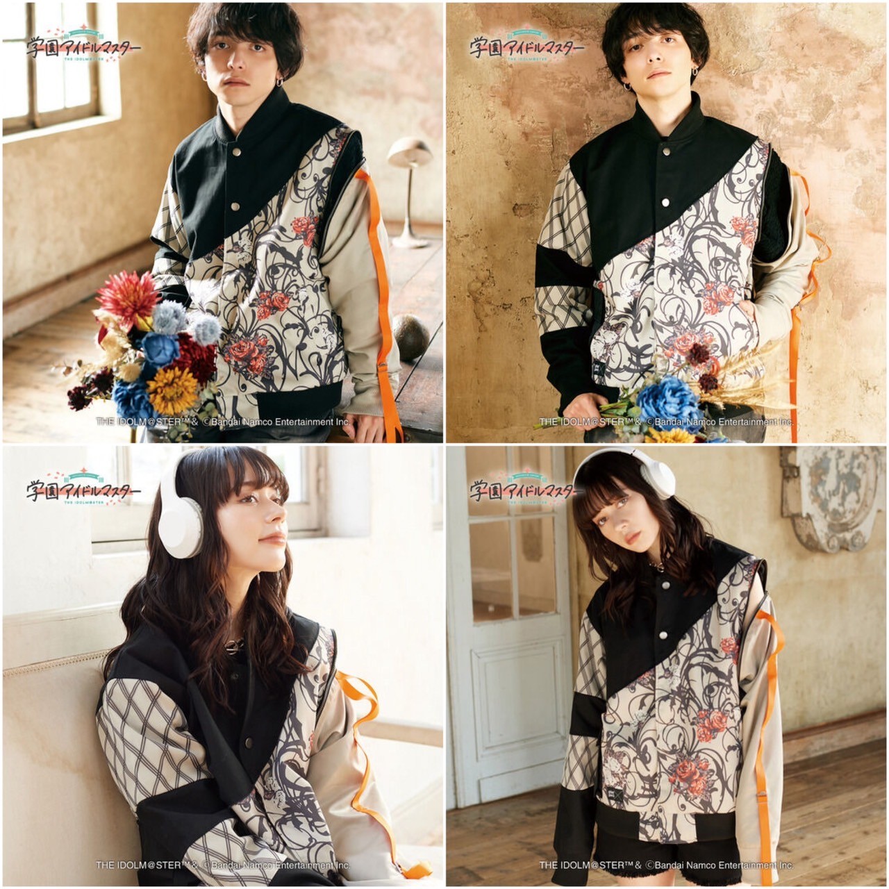 PRE-ORDER : Gakuen Idolmaster x Gladgarb CONTRAST BLOUSON (1 type)