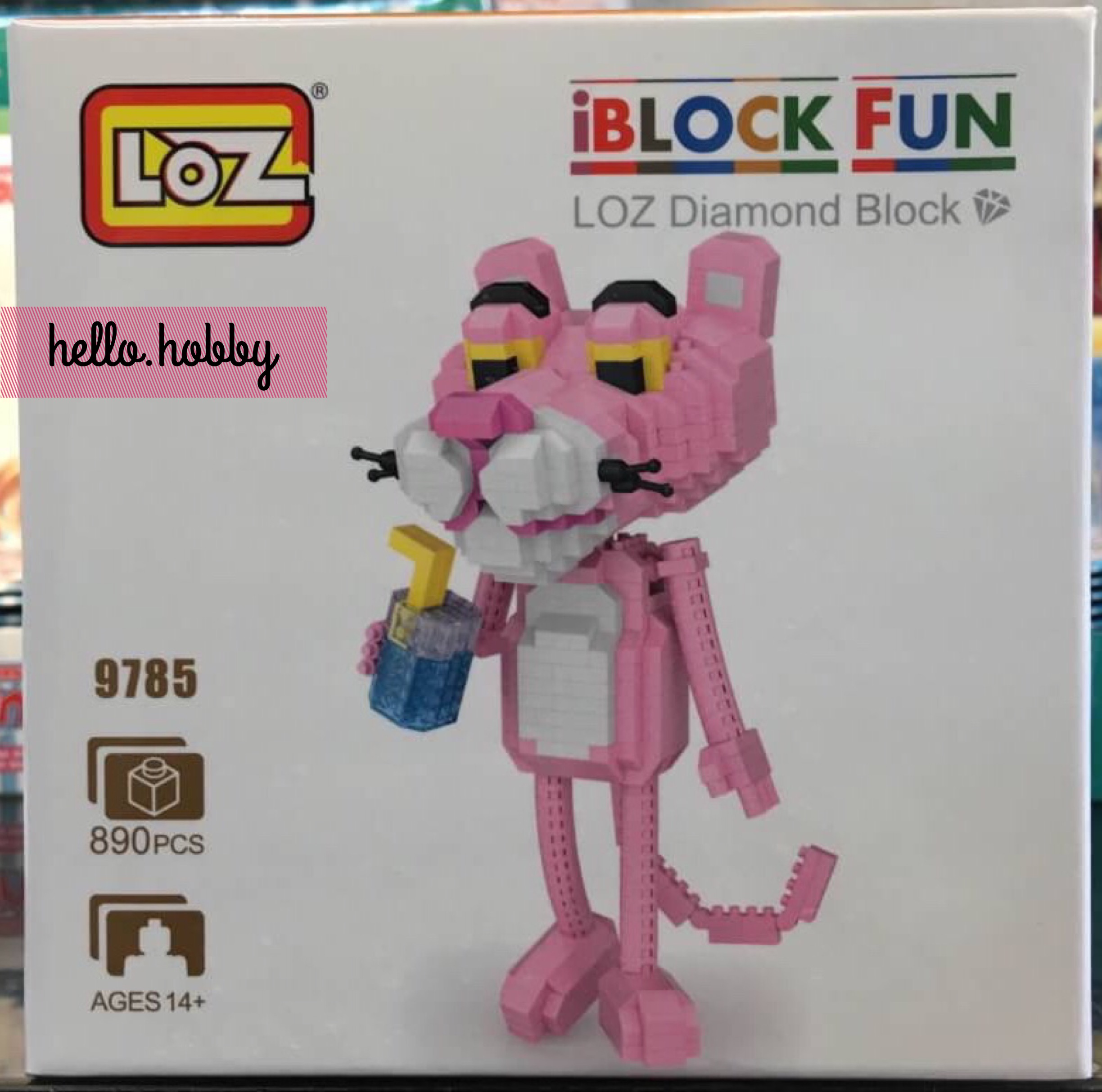 LOZ 9785 Pink Panther 2 in 1 890pcs