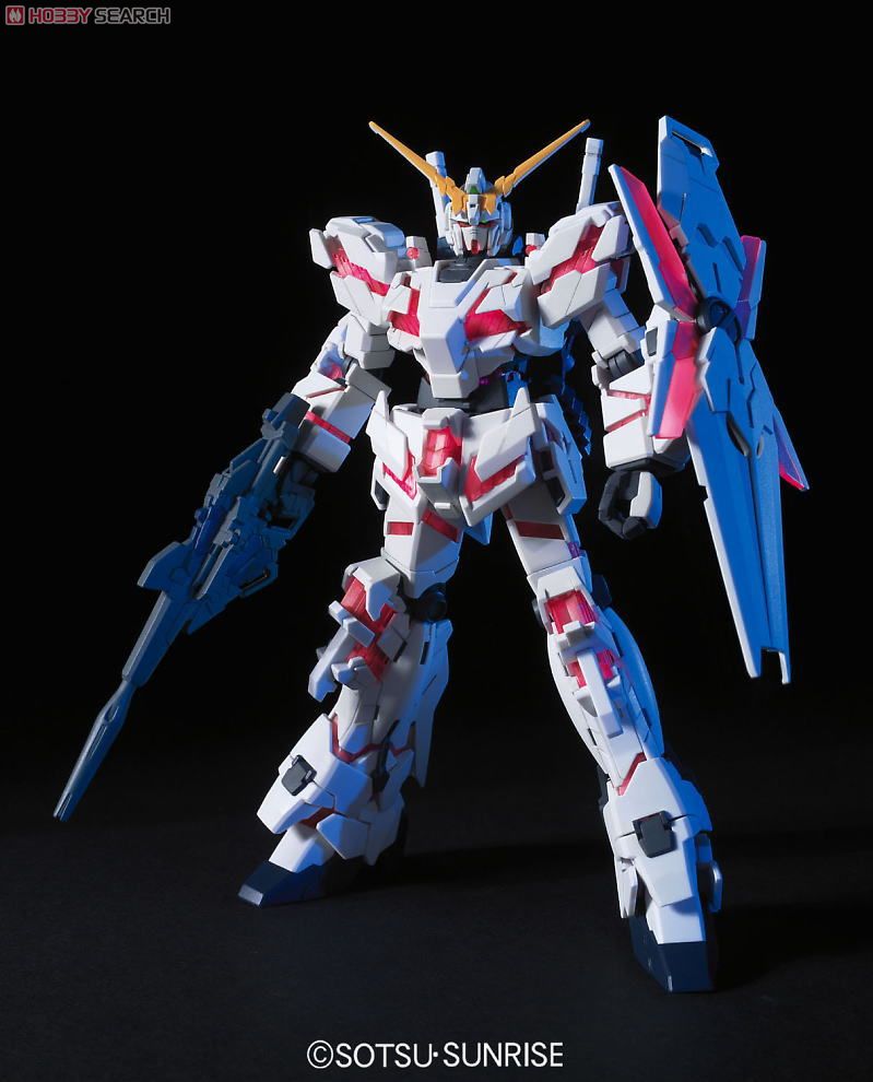 HGUC 1/144 RX-0 Unicorn Gundam Destroy Mode + Head Display Base by Bandai