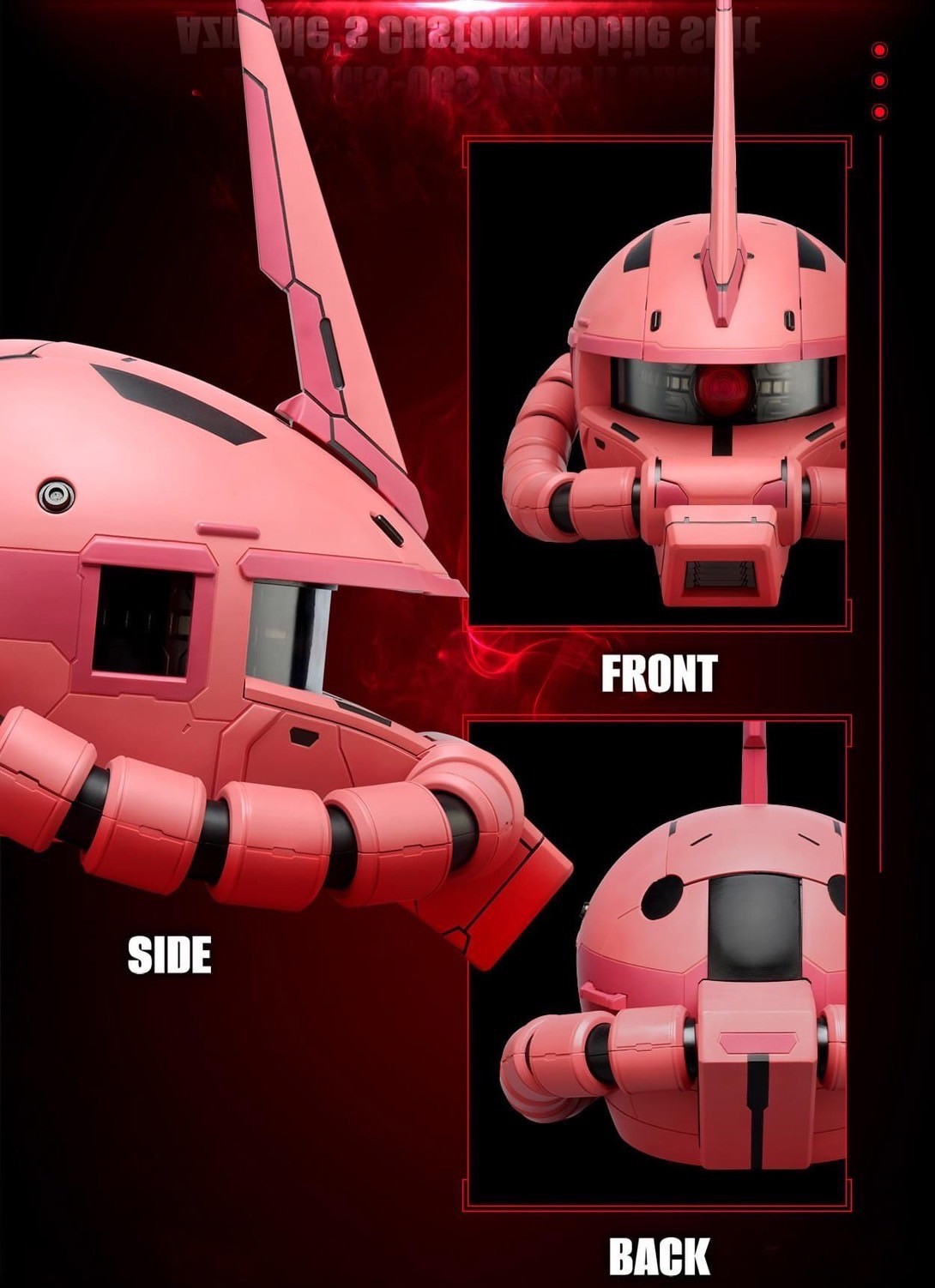 Gundam - BN Head Collection - Mobile Suit Gundam Vol.3 MS-06S Char's Zaku II by Bandai (มีกล่องน้ำตาล)