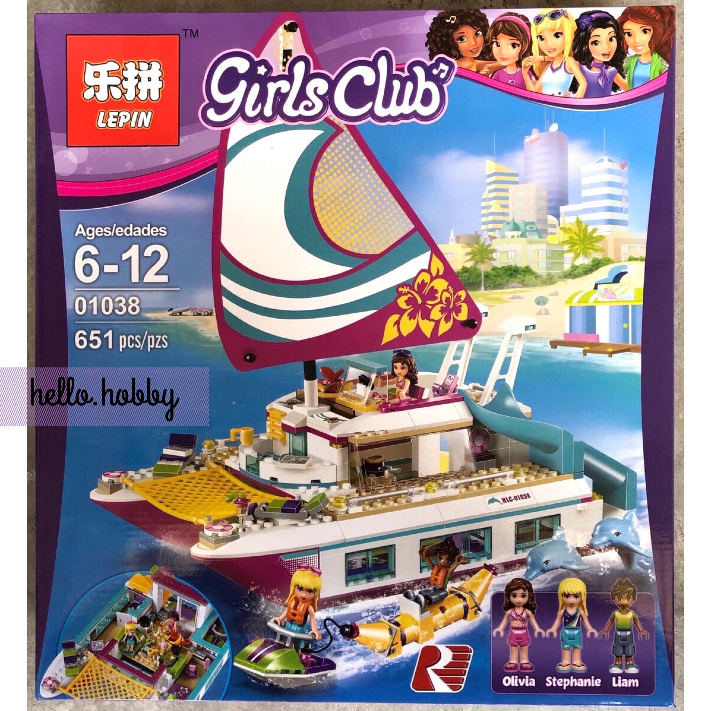Lepin 01038 Friends Sunshine Catamaran 651pcs