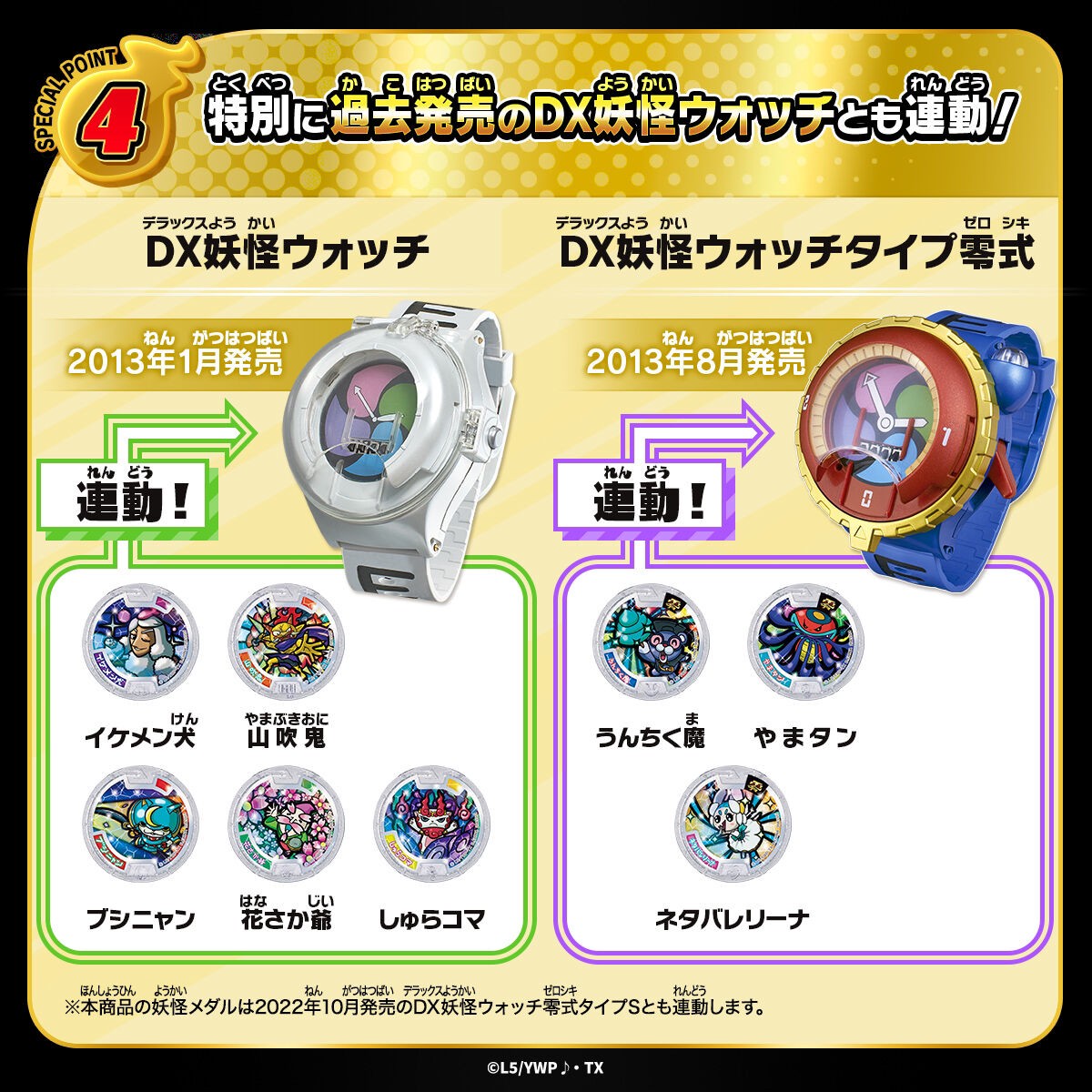 PRE-ORDER : Yo-Kai Watch Yo-Kai Legend Medal Crystal Color Edition