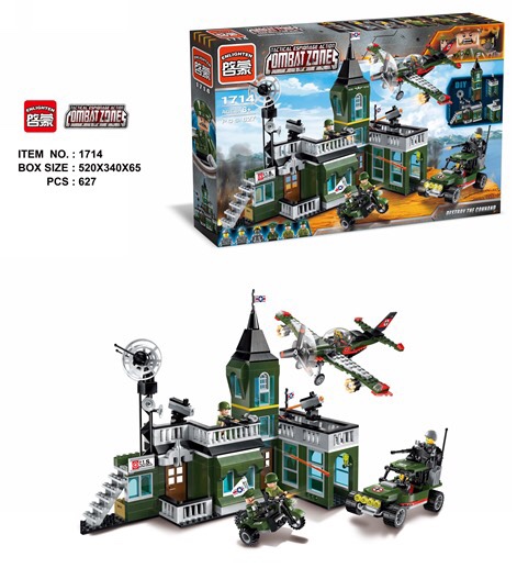 Enlighten 1714 Military 627pcs