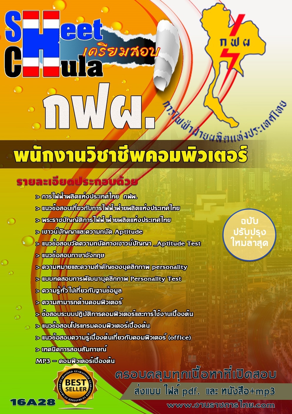 แนวข้อสอบพนักงานวิชาชีพคอมพิวเตอร์ การไฟฟ้าฝ่ายผลืตแห่งประเทศไทย (กฟผ)