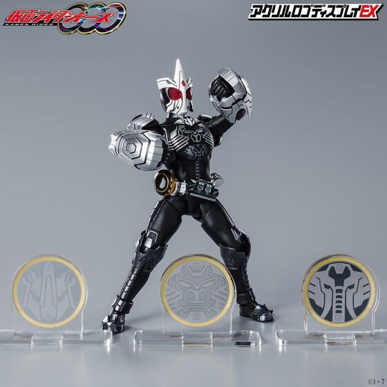 PRE-ORDER : Acrylic Logo Display EX Kamen Rider OOO Sagozo Combo Core Medal