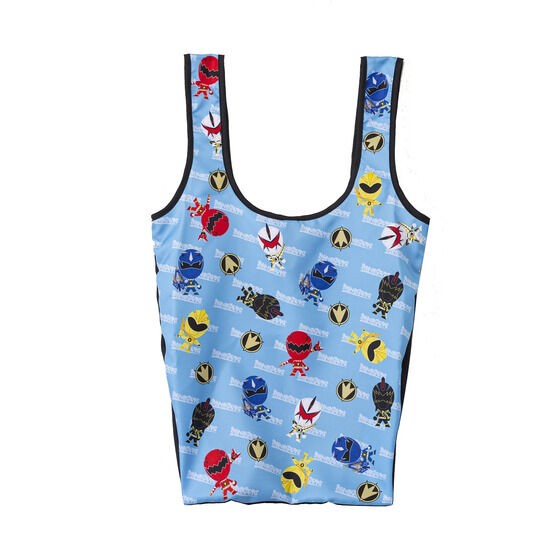 PRE-ORDER : Bakuryu Sentai Abaranger / Ninpuu Sentai Hurricaneger Deformed Foldable Tote Bag (medium)
