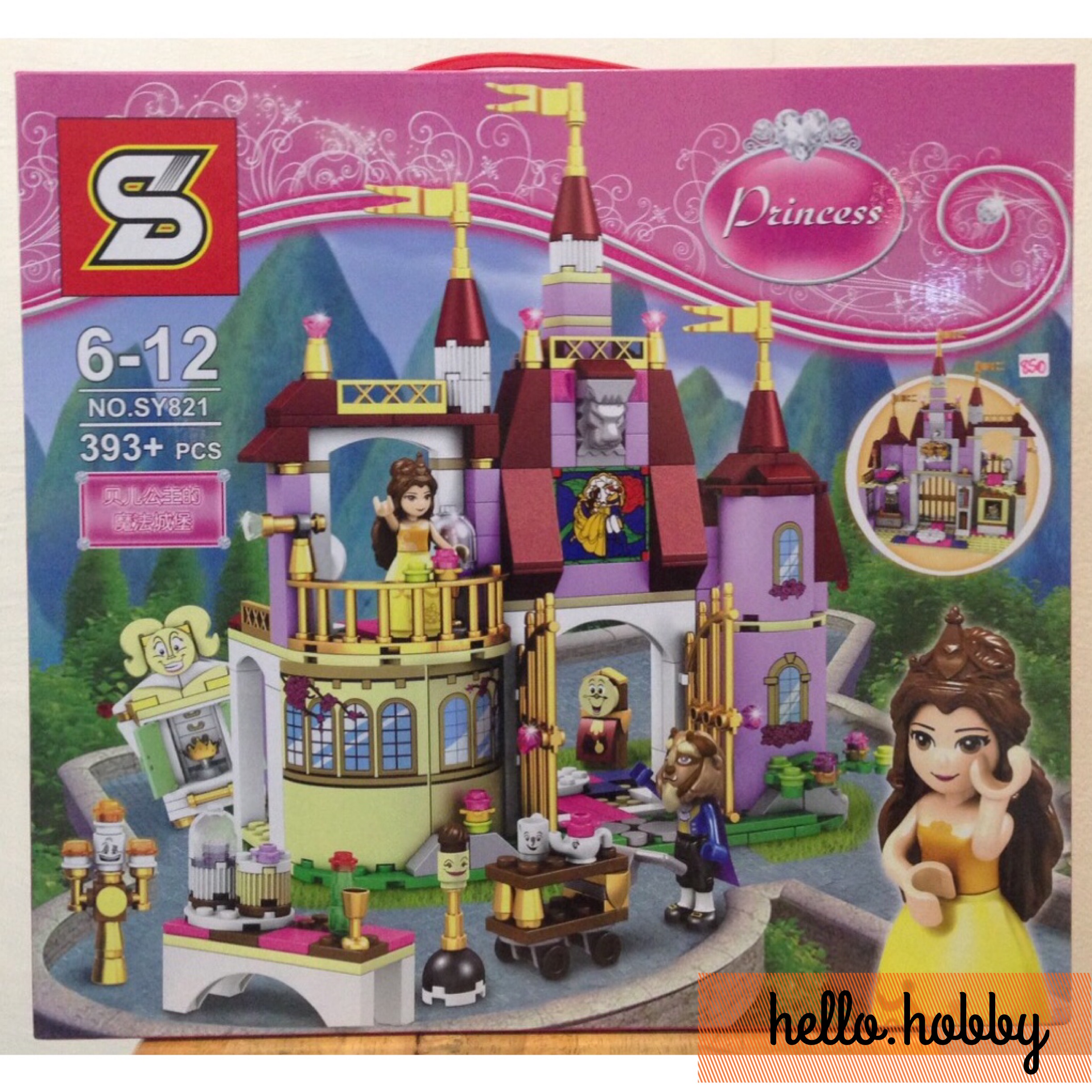 SY821 Princess Belle's Enchanted Castle 393pcs