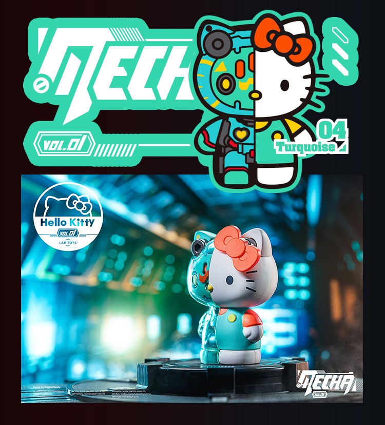 Mecha Hello Kitty Vol.01 Series Blind Box by Lam Toys (Set of 6+1)