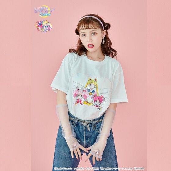 PRE-ORDER : Movie version "Sailor Moon Cosmos" x RoseMarie seoir Collaboration Short Sleeve T-shirt
