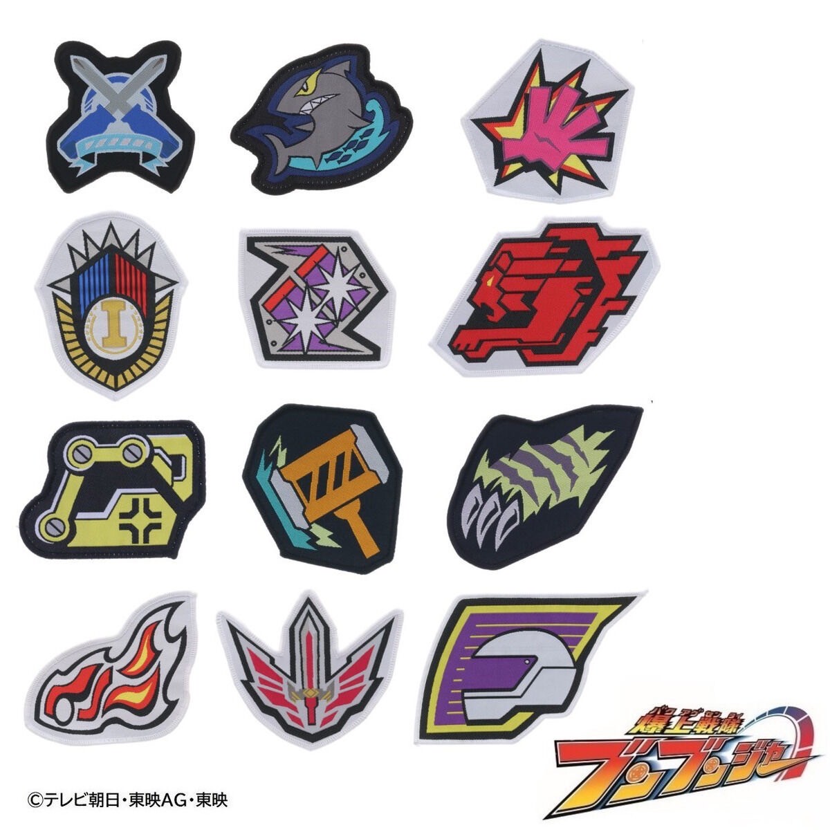 PRE-ORDER : Bakuage Sentai Boonboomger Emblem Patch Set (4 types)