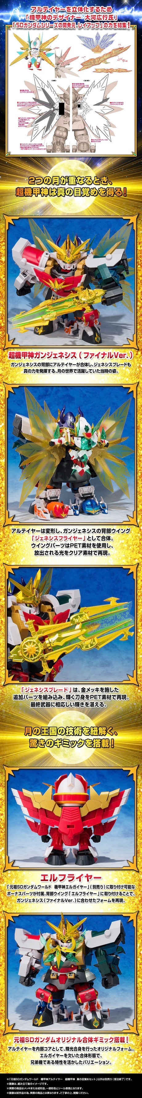 PRE-ORDER : GANSO SD GUNDAM WORLD KIKOUSHIN ARTEIA CHOUKIKOUSHIN AWAKENING SET