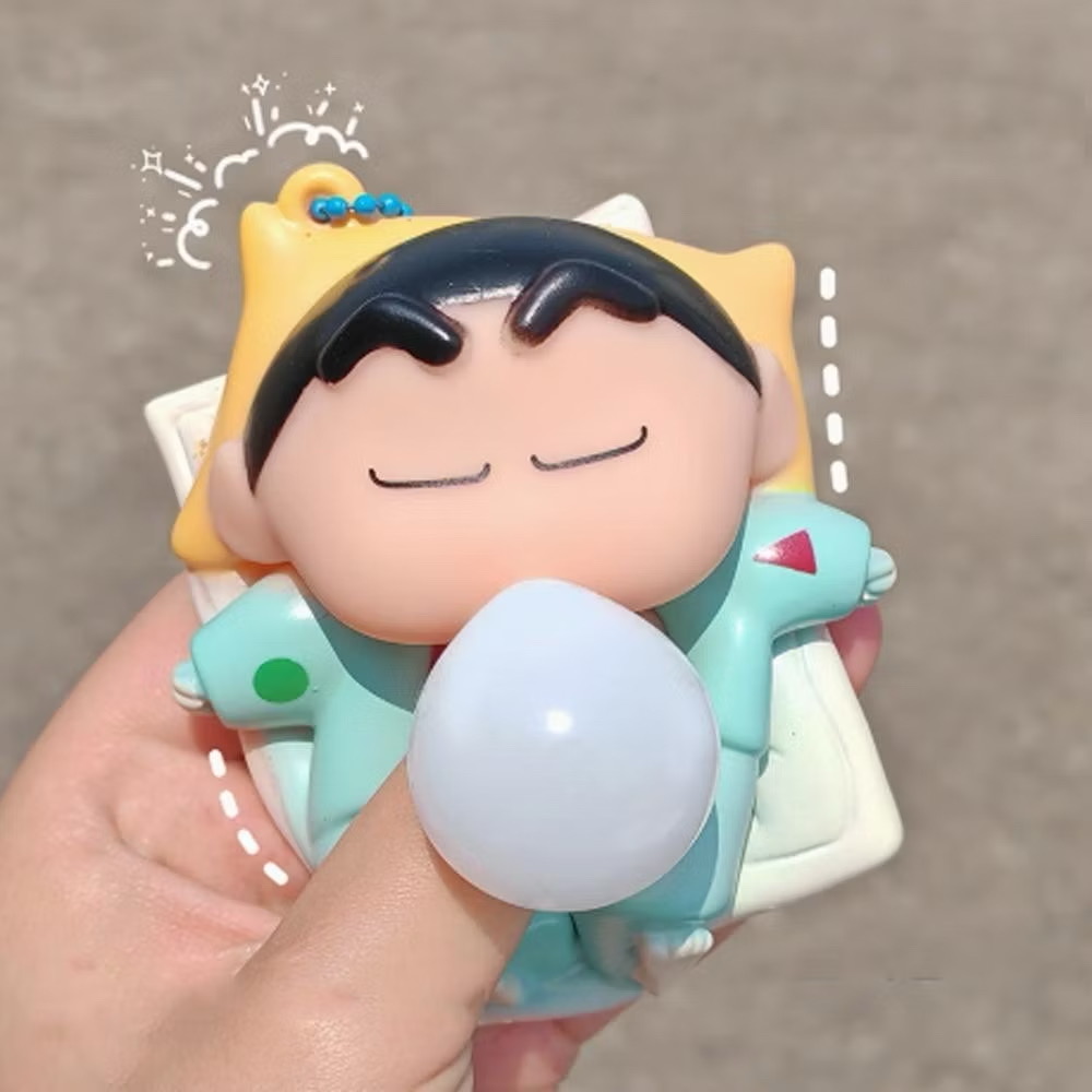 พวงกุญแจชินจัง Crayon Shinchan บีบแล้วขี้มูกโป่ง
