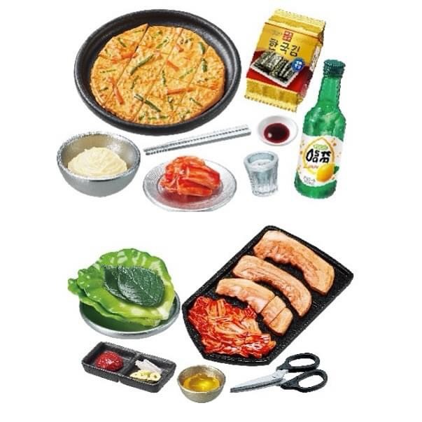 Re-Ment Petit Sample Neon and Romance Korean Food Night Stall by Re-Ment (Set of 8)