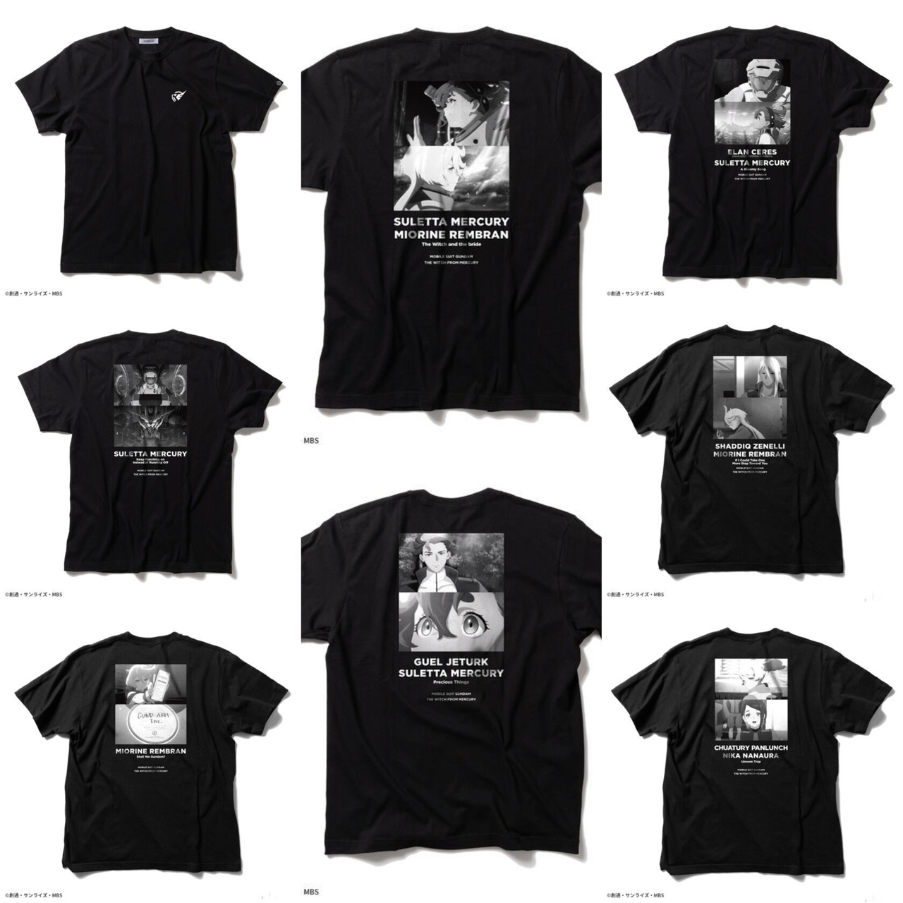 PRE-ORDER : STRICT-G "Mobile Suit Gundam The Witch from Mercury" Short Sleeve T-shirt Famous Scene