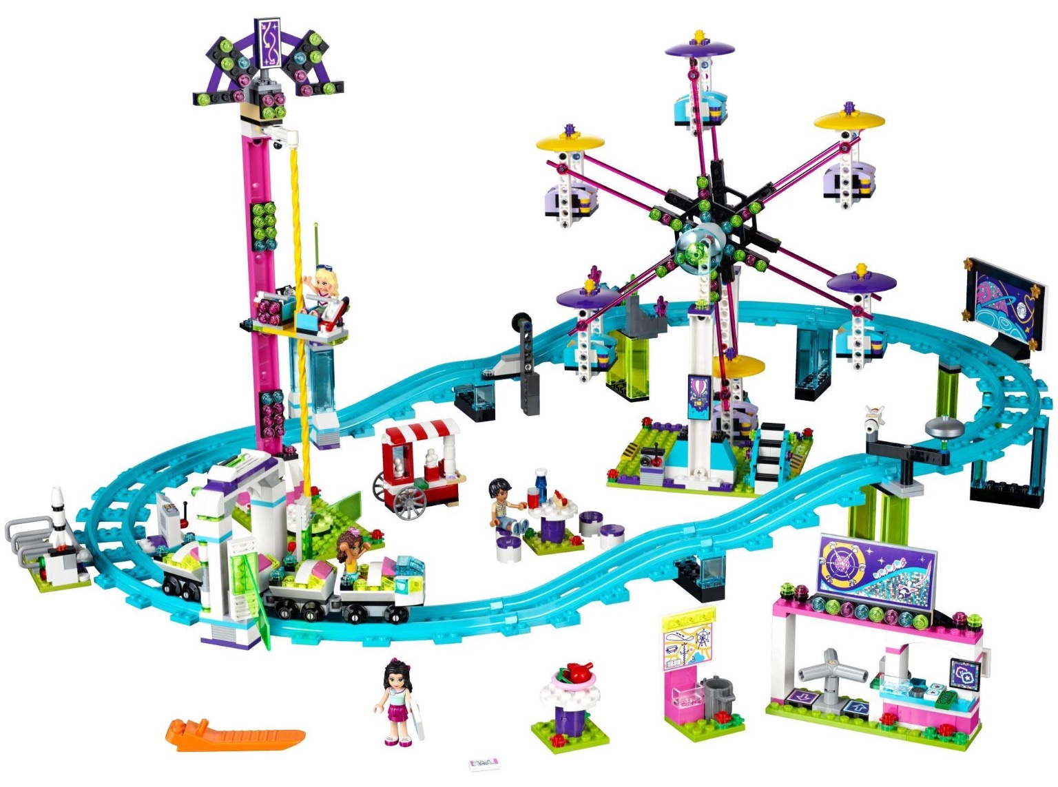 SY 820 Friends Amusement Park Roller Coaster 1178pcs