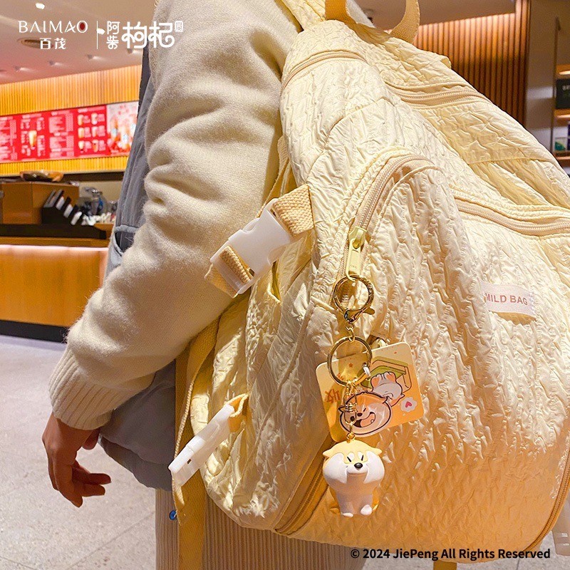 พวงกุญแจ เจ้าหมาชิบะ ลิขสิทธิ์แท้ Shiba - The daily life of Achai Goji Series Keychain Pendant by Baimao