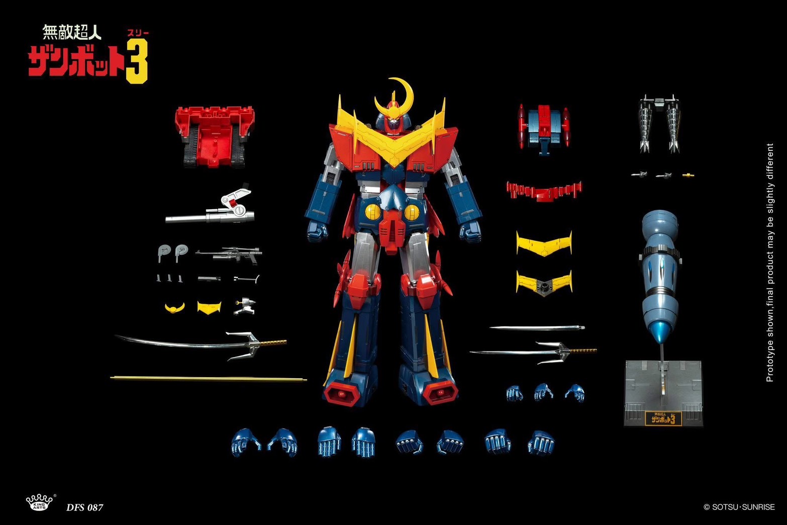 Pre-order : Invincible Super Man Zambot 3 Diecast Action Figure by King Arts