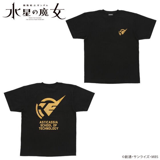 PRE-ORDER : Mobile Suit Gundam The Witch from Mercury Gold Lame Print T-shirt