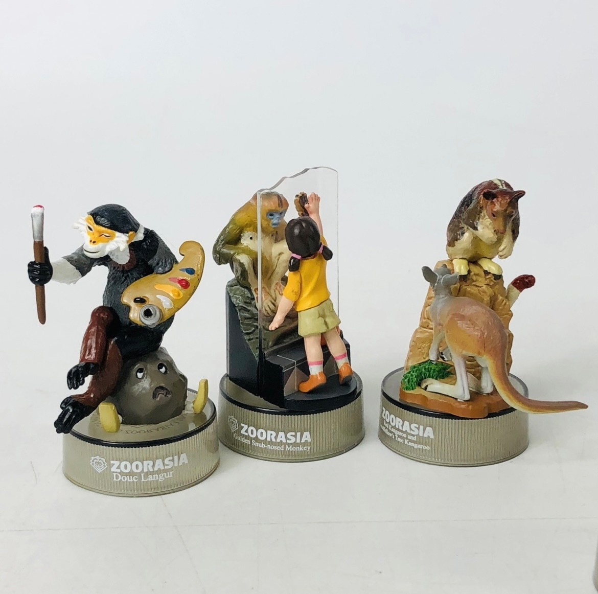 งานฝา กาชาปอง Yokohama Zoo Zoorasia Lunch Jungle Cracker Bottle Cap Trading Figure Collection by Kaiyodo (Set of 9)