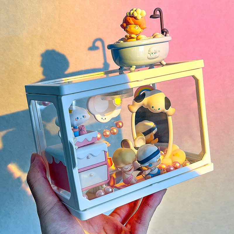 กล่องใส่โมเดล ป้องกันฝุ่น Model Showcase วางซ้อนทับกันได้