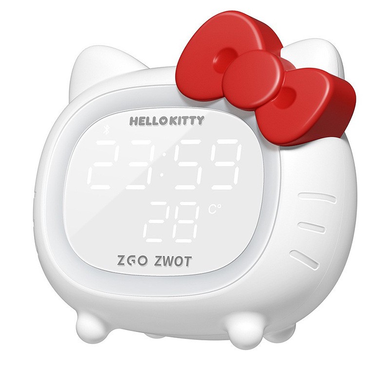 ZGO x HELLO KITTY นาฬิกาปลุกคิตตี้มีไฟ+ลำโพงบลูทูธ