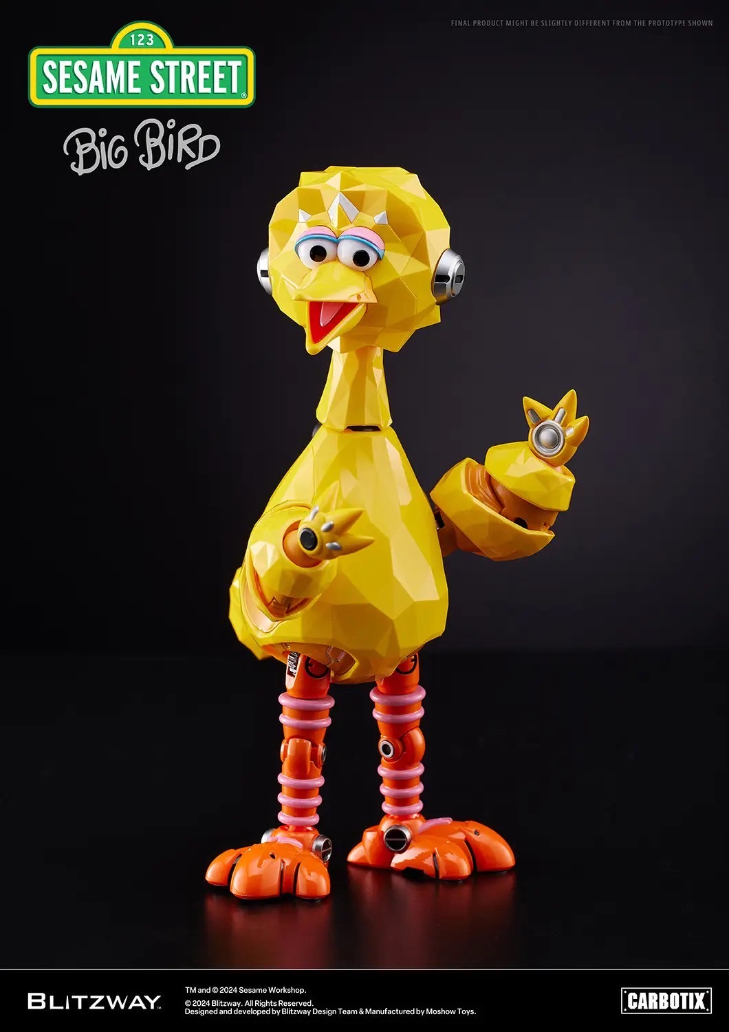 หุ่นยนต์ CARBOTIX - Sesame Street DX Ver. (Set of 3 : Elmo & Cookie Monster & Big Bird) by Blitzway (มีกล่องน้ำตาล)
