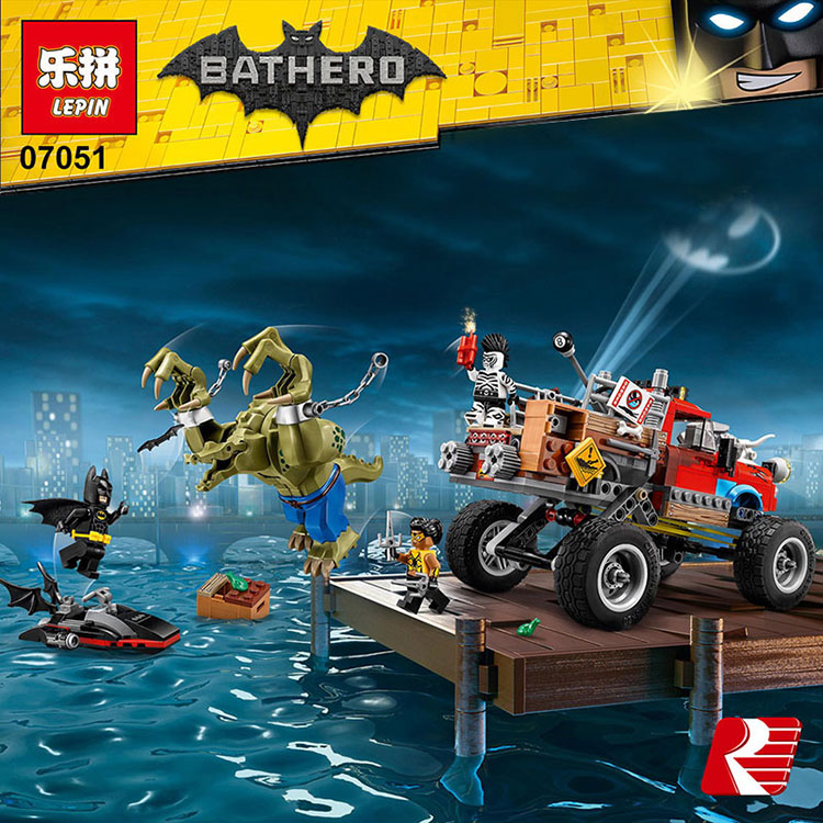 Lepin 07051 The Batman Killer Croc Tail-Gator 480pcs