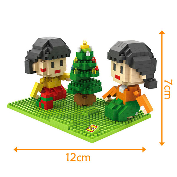 LOZ 9831-9834 Chibi Maruko & Friends Set