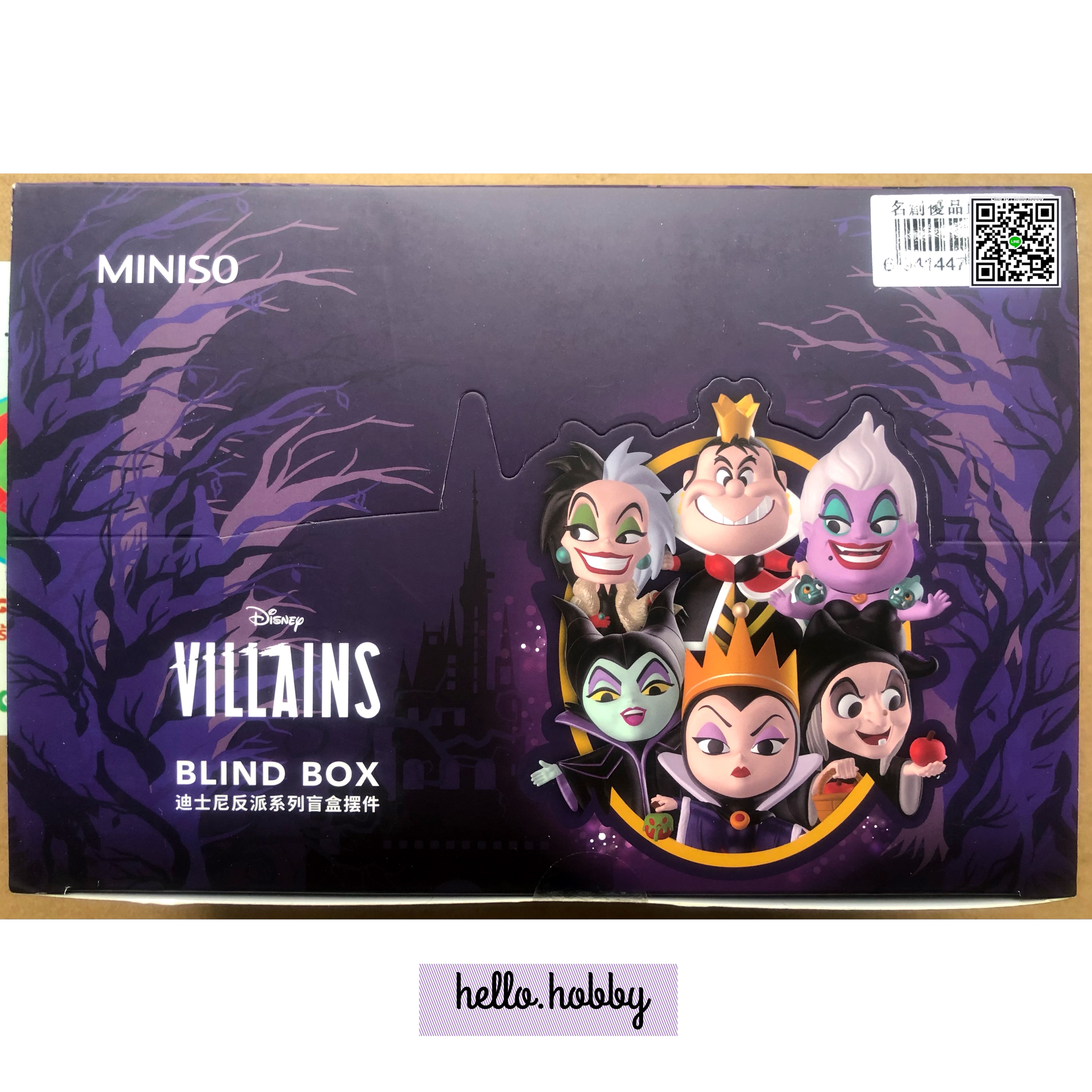 กล่องสุ่ม Disney Villiains Series Blind Box by Miniso (Set of 6)