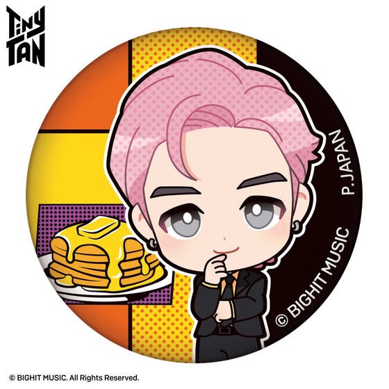 PRE-ORDER : TinyTAN Fluffy Can Badge Butter