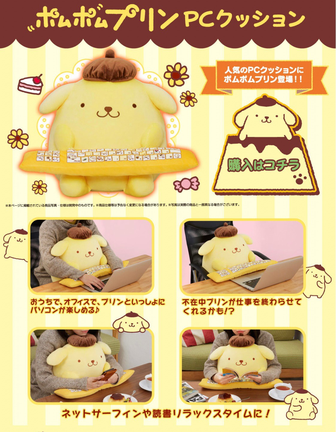 PRE-ORDER : Sanrio PC Cushion