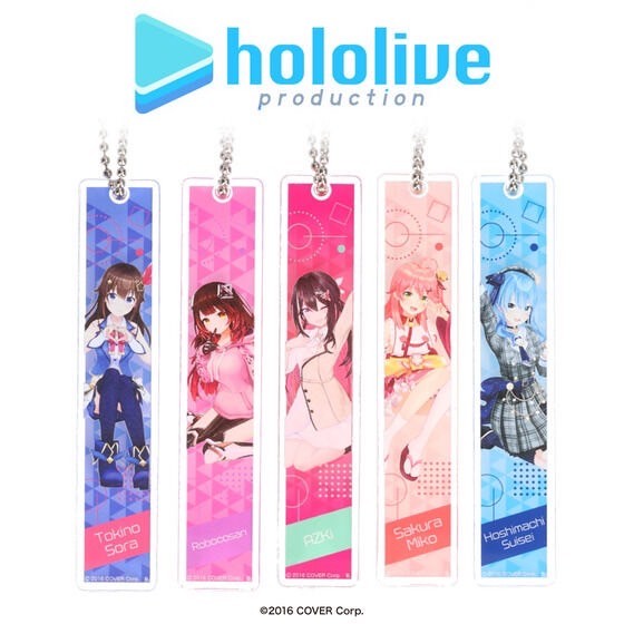 PRE-ORDER : Hololive Room Key Style Acrylic Charm (34 types in total)