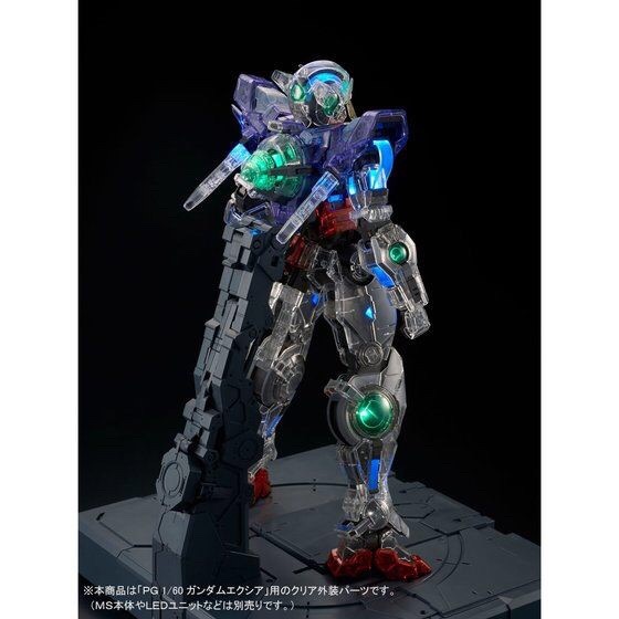 PRE-ORDER : PG 1/60 CLEAR COLOR BODY FOR GUNDAM EXIA PLASTIC MODEL