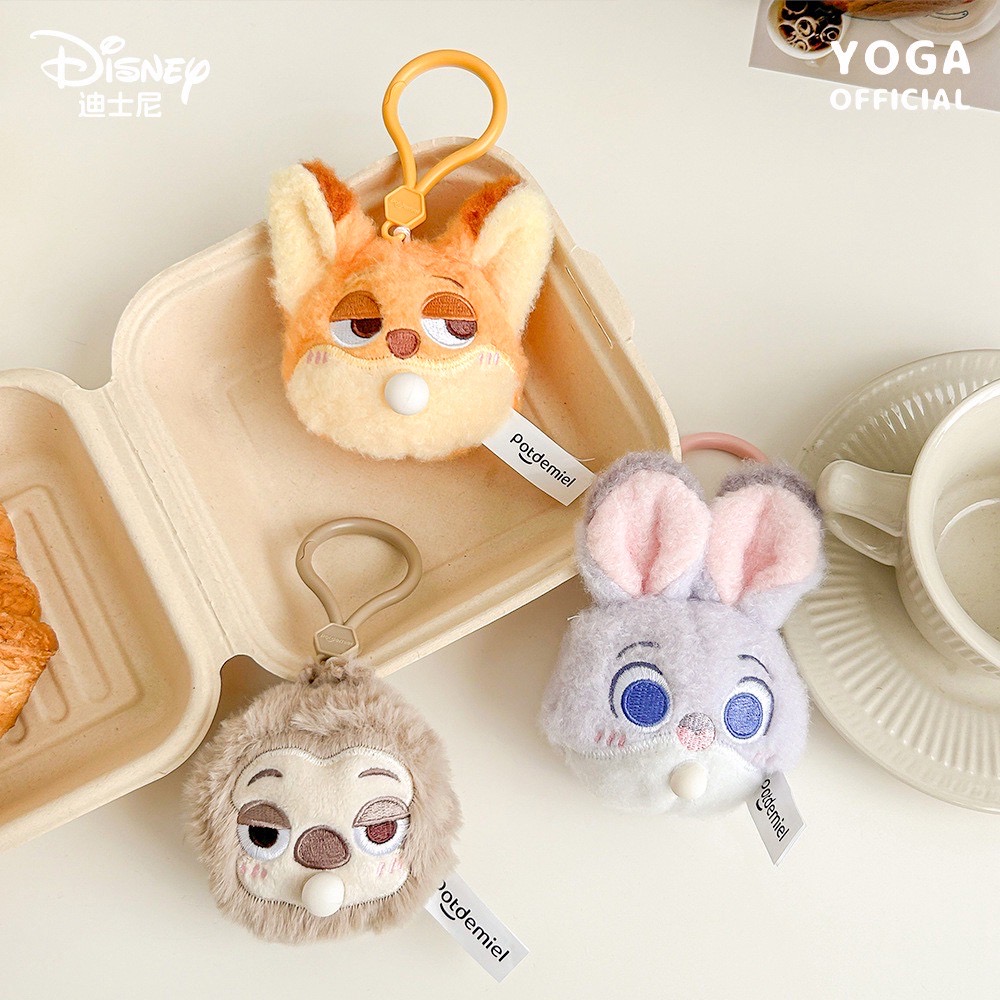 ตุ๊กตาพวงกุญแจ แบบบีบ ลิขสิทธิ์แท้ - Disney - Zootopia Bubble Gum Plush Pendant Keychain by Potdemiel