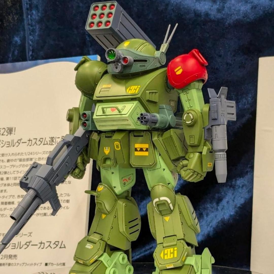 Pre-order : 1/24 Scale Armored Trooper Votoms Scopedog Red Shoulder Custom Plastic Model Kit by WAVE