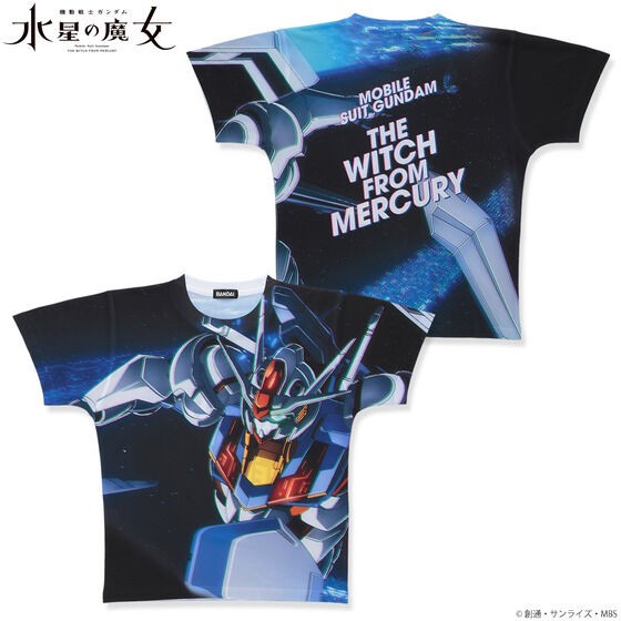 PRE-ORDER : Mobile Suit Gundam The Witch from Mercury Full Panel T-shirt