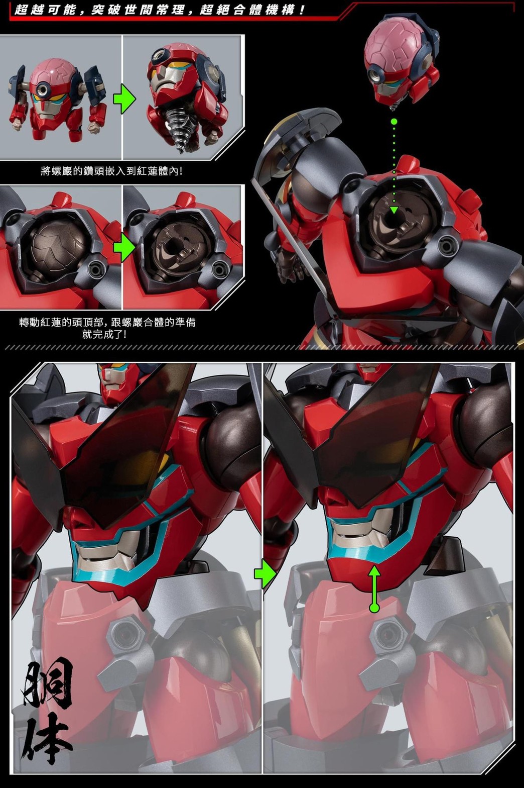 Pre-order : RIOBOT Transform・Combine Gurren Lagann by Sentinel