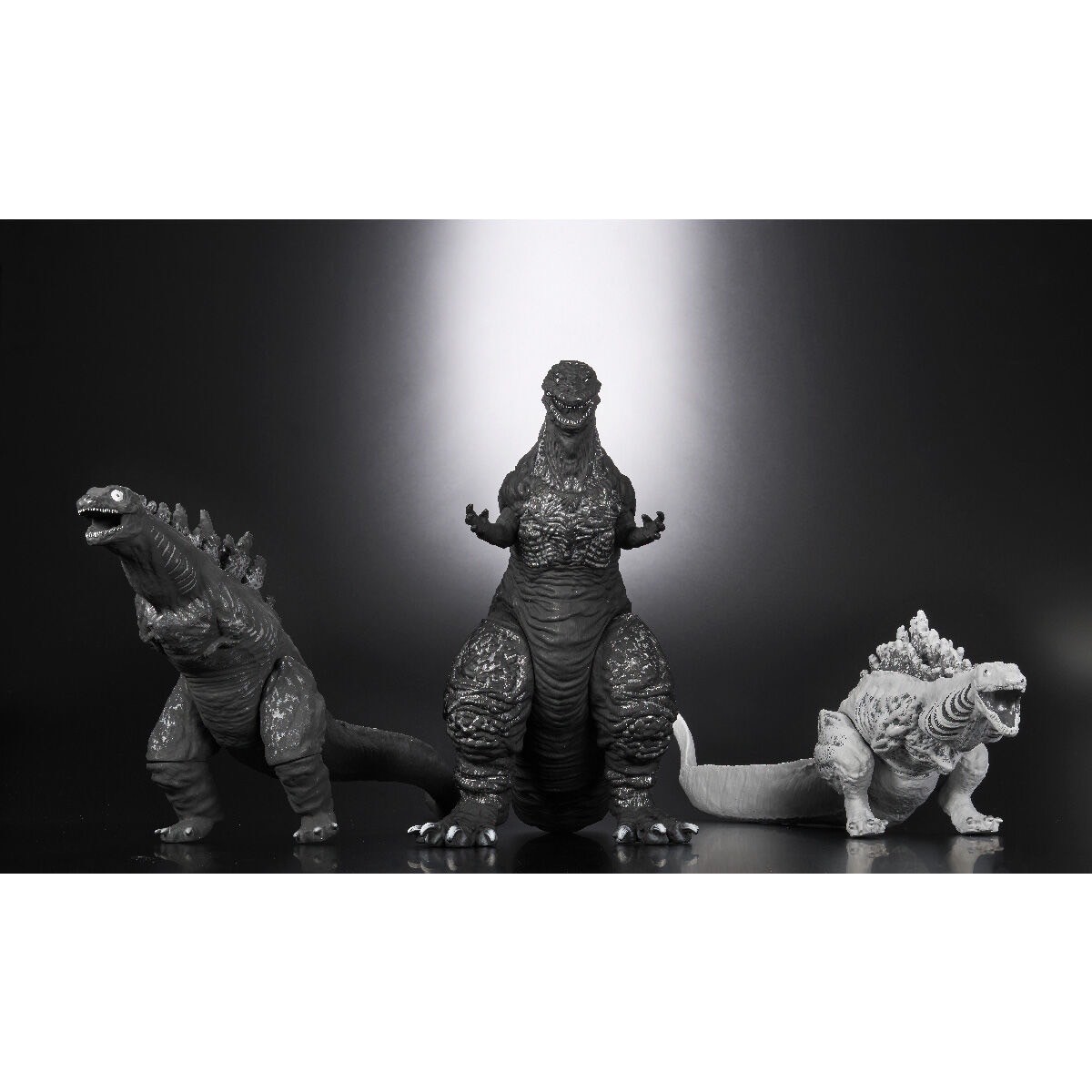 ซอฟท์ Godzilla - Movie Monster Series - Shin Godzilla: ORTHOchromatic 3 Form Set by Premium Bandai (Limited มีกล่องน้ำตาล)