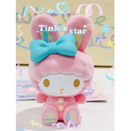 Sanrio Characters Rabbit Flocking Series by Miniso (Set of 6)