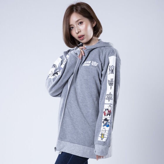 PRE-ORDER : Ohsama Sentai King-Ohger Deformed Official Hoodie Heather Gray