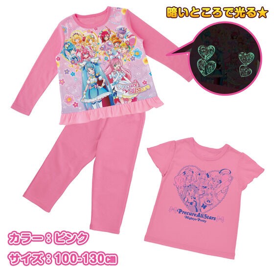 PRE-ORDER : Pretty Cure 2TOPS Pajamas 23SS