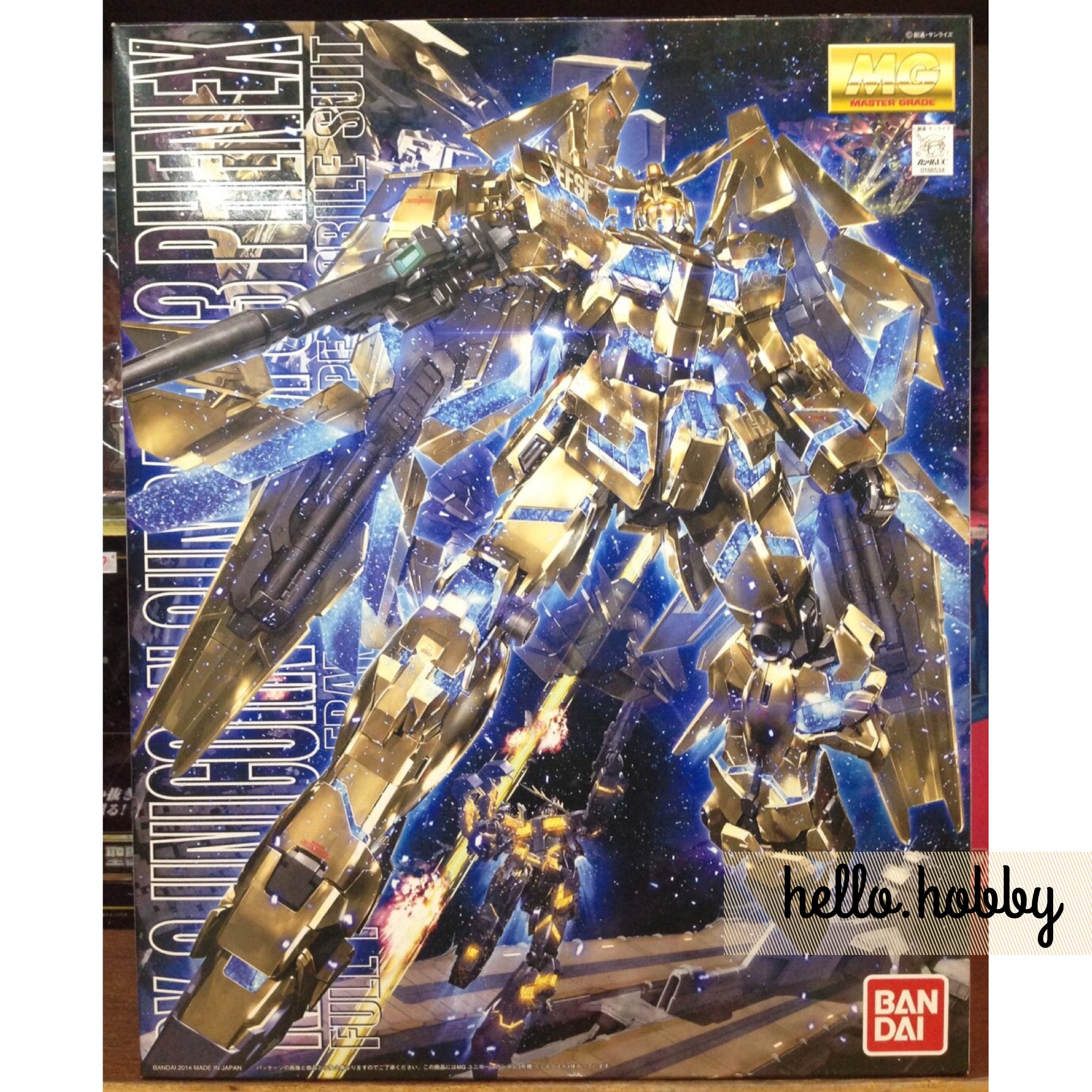 MG 1/100 RX-0 Unicorn Gundam 03 Phenex by Bandai