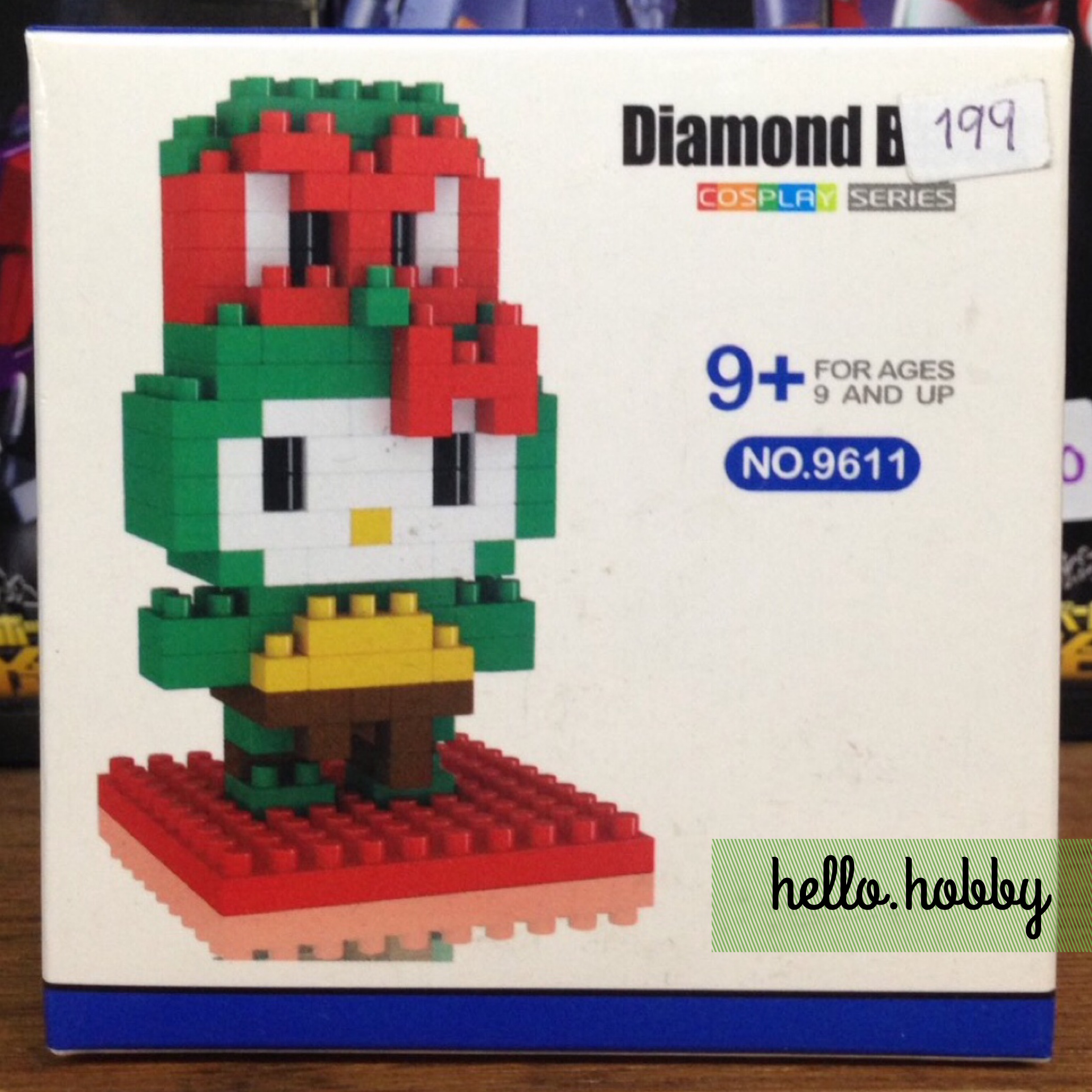 Diamond Block Hello Kitty Ninja Turtle