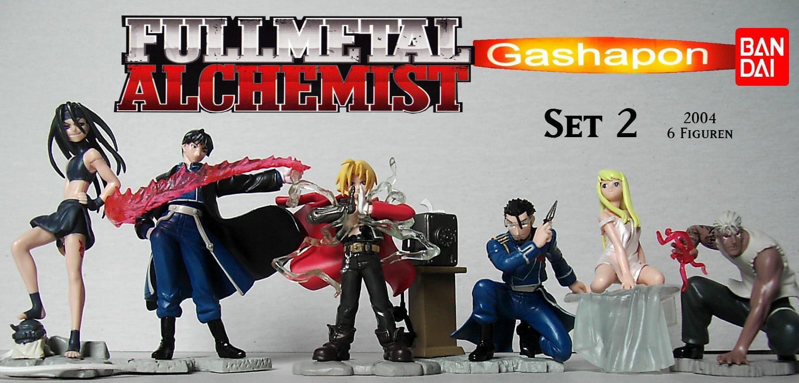กาชาปอง แขนกล คนแปรธาตุ HG Fullmetal Alchemist Diorama Part 2 Gashapon by Bandai (Set of 6)
