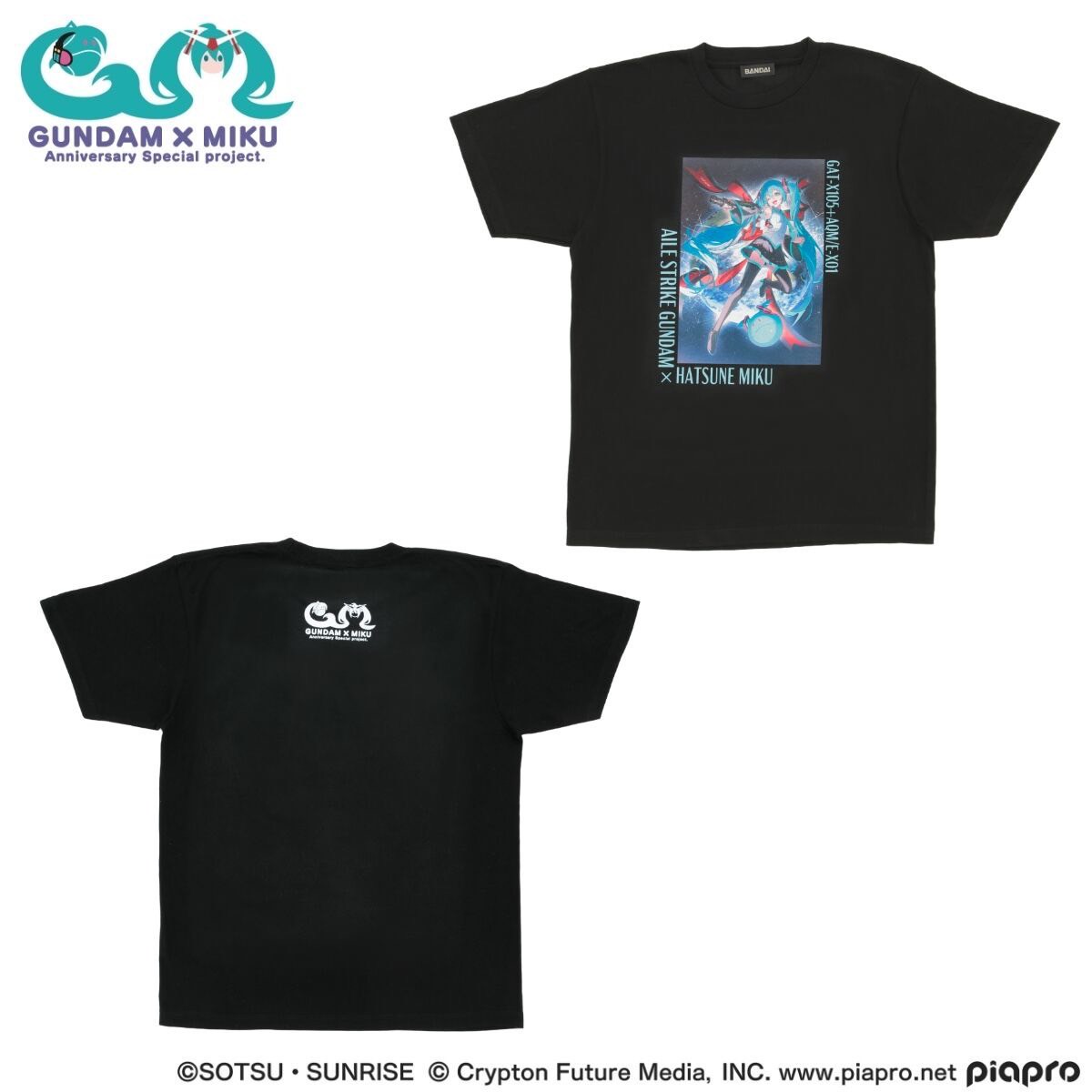 PRE-ORDER : Gundam 45th Anniversary x Hatsune Miku T-shirt