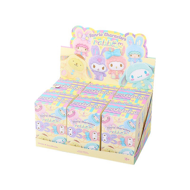 Sanrio Characters Rabbit Flocking Series by Miniso (Set of 6)